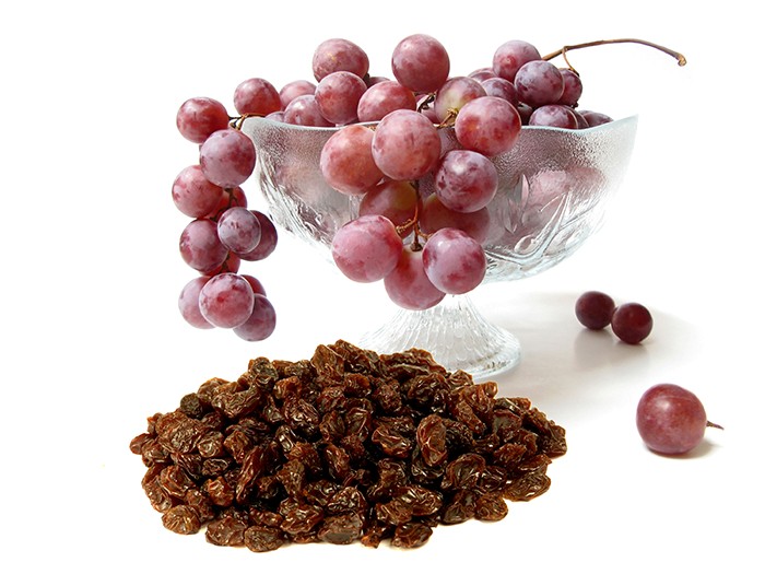 Raisins and Grapes